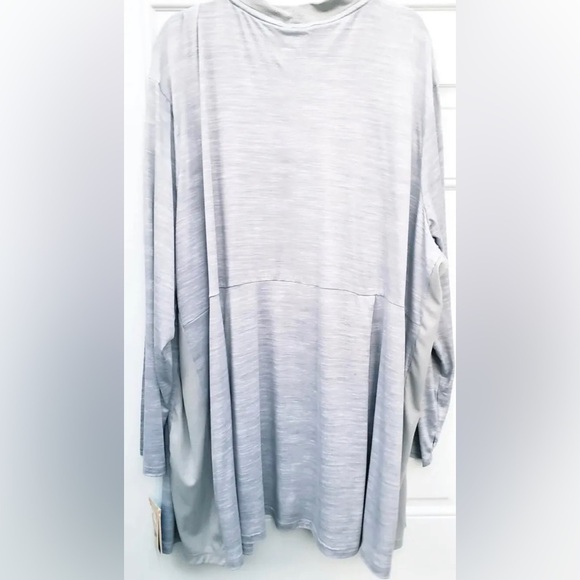 MUK LUKS Women's Cloud Knit Love to Layer Long Sleeve Open Front Cardigan 1X - Picture 3 of 15